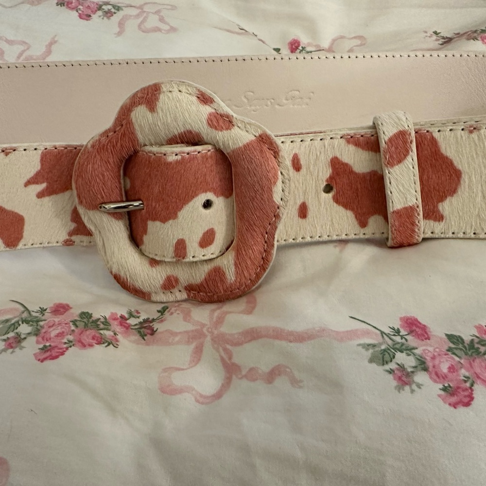 LISA SAYS GAH PINK PONY HAIR BELT